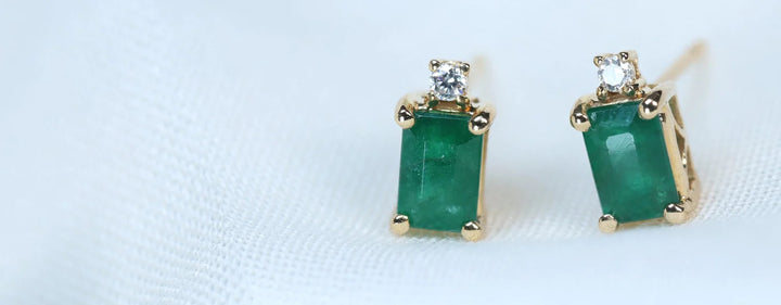 Elegant Emerald Earrings