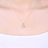 Eleanor 10K Yellow Gold Cushion-Cut Opal Pendant