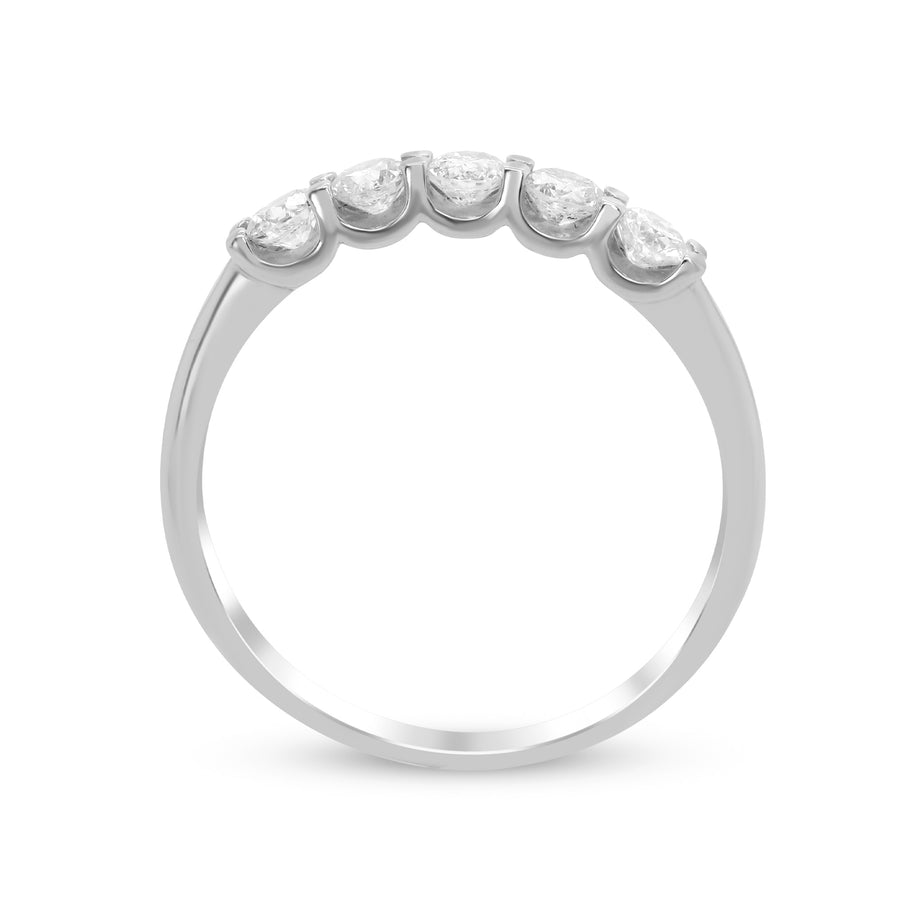 Aubrey 14K White Gold Round-Cut White Diamond Ring