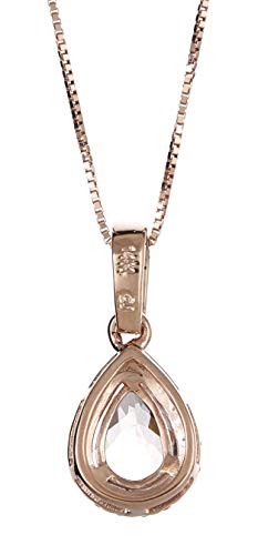 Ramona 14K Rose Gold Pear-cut Madagascar Morganite Pendant