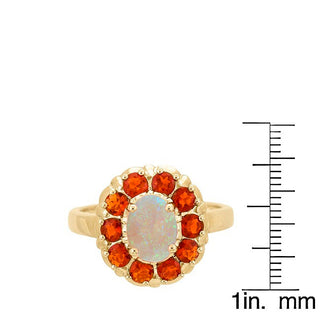 Maryam 14K Yellow Gold Oval-Cut Opal Ring