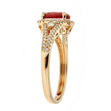 Jenna 14K Yellow Gold Oval-Cut Mexican Fire Opal Ring