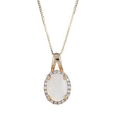 Collins 14K Yellow Gold Oval-Cut Ethiopian Opal Pendant