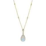 Lilith 14K Yellow Gold Pear-Cut Opal Pendant