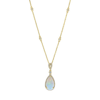 Lilith 14K Yellow Gold Pear-Cut Opal Pendant