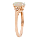 Brylee 10K Yellow Gold Oval-Cut Natural African Opal Ring