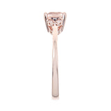 Joelle 10K Rose Gold Oval-Cut Madagascar Morganite Ring
