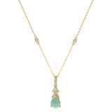 Aspen 14K Yellow Gold Pear-Cut Natural African Opal Pendant