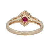 Cecilia 10K Yellow Gold Oval-Cut  Mozambique Ruby Ring