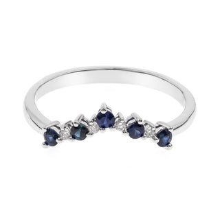 Arlette 10K White Gold Round-Cut Ceylon Blue Sapphire Ring