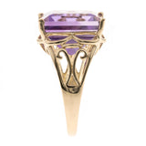 Ashlyn 10K Yellow Gold Princess-Cut Brazilian Amethyst Ring