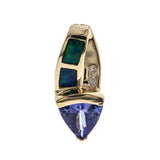 Avery 14K Yellow Gold Trillion-Cut Tanzanian Tanzanite Pendant