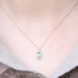 Daphne 10K Yellow Gold Marquise-Cut Emerald Pendant