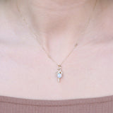 Jazlyn 14K Yellow Gold Cushion-Cut Opal Pendant