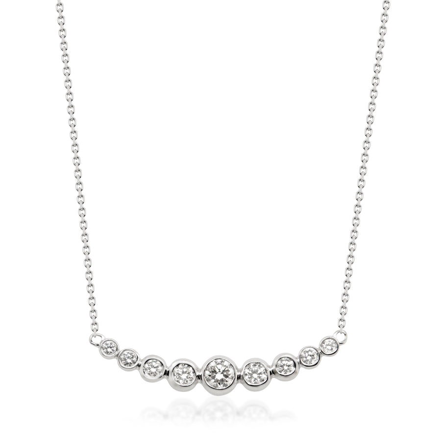 Caroline 14K White Gold Round-Cut White Diamond Necklace