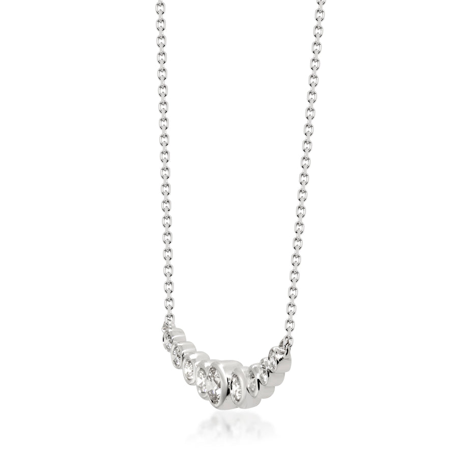 Caroline 14K White Gold Round-Cut White Diamond Necklace