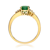 Marley 10K Yellow Gold Oval-Cut Emerald Ring