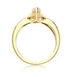 Evie 10K Yellow Gold Marquise-Cut Natural African Opal Ring