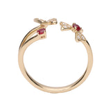 Suzie 14K Yellow Gold Round-Cut Mozambique Ruby Ring