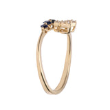 Maria 14K Yellow Gold Round-Cut Blue Sapphire Ring