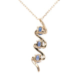 Emery 14K Yellow Gold Oval-Cut Blue Sapphire Pendant