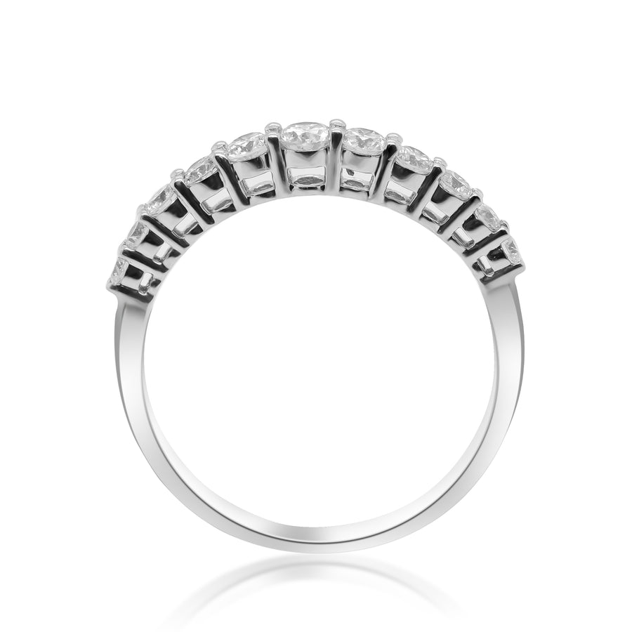 Romina 14K White Gold Round-Cut White Diamond Ring