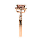 Ezra 14K Rose Gold Oval-Cut Madagascar Morganite Ring