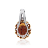 Valentina 10K White Gold and Silver Oval-Cut Brazilian Citrine Pendant