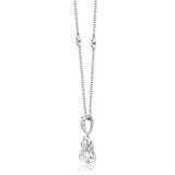 Annie 14K White Gold Round-Cut White Diamond Pendant