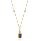 Chloe 10K Yellow Gold Cushion-Cut Brazilian Amethyst Pendant