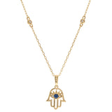 Claire 14K Yellow Gold Round-Cut Blue Sapphire Pendant