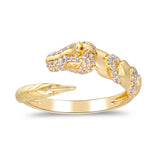 Adalynn 10K Yellow Gold Round-Cut White Diamond Ring