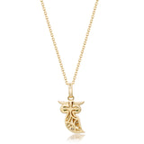Amara 10K Yellow Gold Round-Cut Citrine Pendant