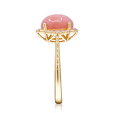 Melissa 14K Yellow Gold Oval-Cut Pink Opal Ring
