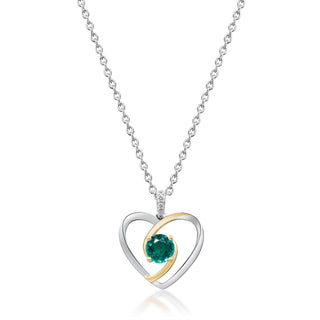 Verde Amour Heart Emerald Pendant