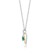 Verde Amour Heart Emerald Pendant
