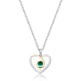 Verde Amour Heart Emerald Pendant