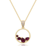 Yale 14K Yellow Gold Pear-Cut Mozambique Ruby Pendant