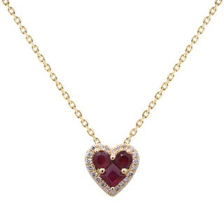 Willow 14K Yellow Gold Square-Cut Mozambique Ruby Pendant