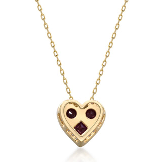 Willow 14K Yellow Gold Square-Cut Mozambique Ruby Pendant