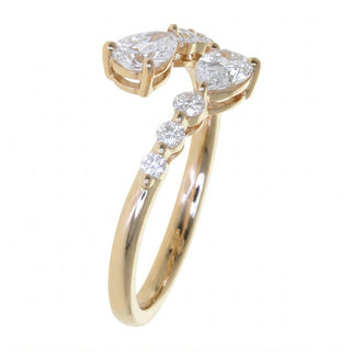Ruth 14K Yellow Gold Pear-Cut LAB Grown Diamond Rings