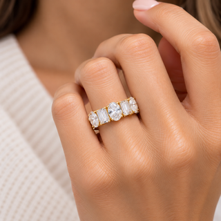 Ruth 14K Yellow Gold Oval-Cut LAB Grown Diamond Rings