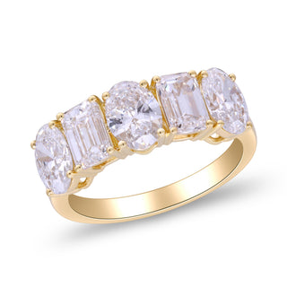 Ruth 14K Yellow Gold Oval-Cut LAB Grown Diamond Rings