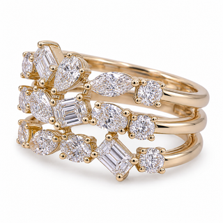 Ruth 14K Yellow Gold Oval-Cut LAB Grown Diamond Rings