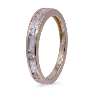 Ruth 14K Yellow Gold Baguette-Cut LAB Grown Diamond Rings