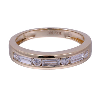 Ruth 14K Yellow Gold Baguette-Cut LAB Grown Diamond Rings