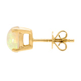 Mya 14K Yellow Gold Round-Cut Opal Earring