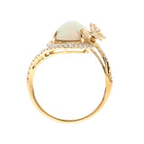 Ramona 14K Yellow Gold Cabochon-Cut Natural African Opal Ring