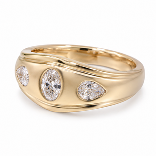 Ruth 14K Yellow Gold Oval-Cut LAB Grown Diamond Rings