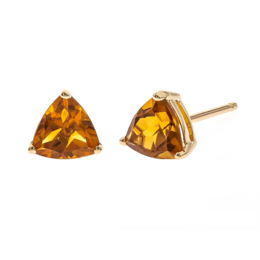 Anastasia 14K Yellow Gold Trillion-Cut Brazilian Citrine Earrings